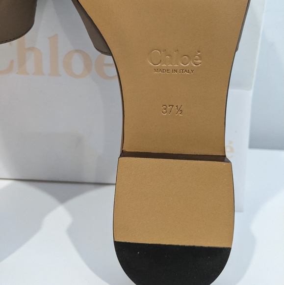 NEW Chloe C logo flats sandals slide - Picture 9 of 12